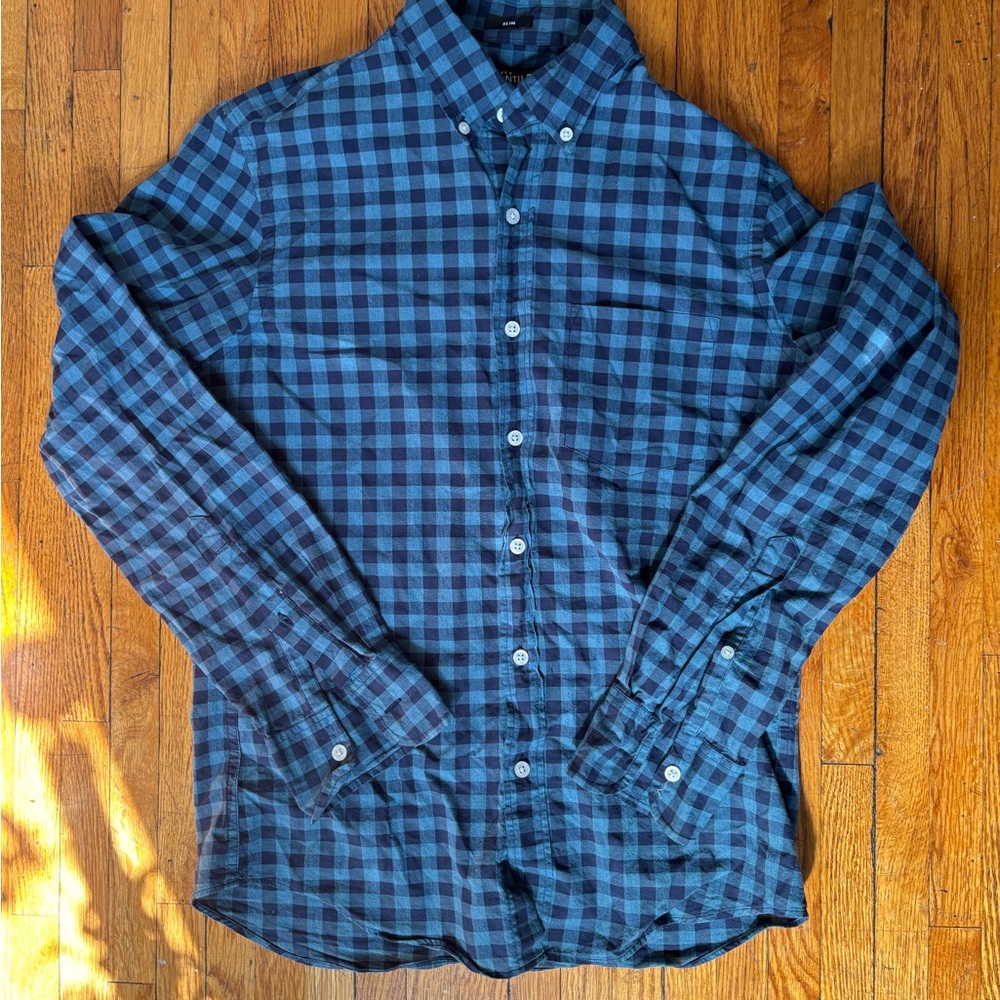 Blue Checkered Men's Shirt